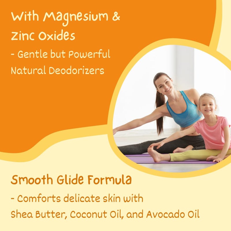 MONA BRANDS 100% Natural Kids Deodrant for Boys and Girls | Safe Deodorant for Kids | No Baking Soda, Aluminum or Synthetic Scents | Hypoallergenic (ORANGE 1.76 Oz) - Image 4